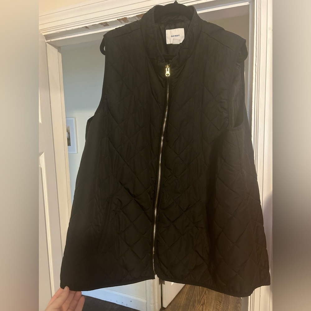 Black Quilted Vest